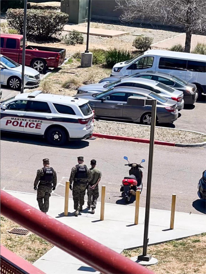 Quân cảnh bắt giữ một thủy quân lục chiến vào ngày 28-6 tại Trại Pendleton ở bang California, liên quan đến thiếu niên mất tích 18 ngày. Ảnh: Instagram