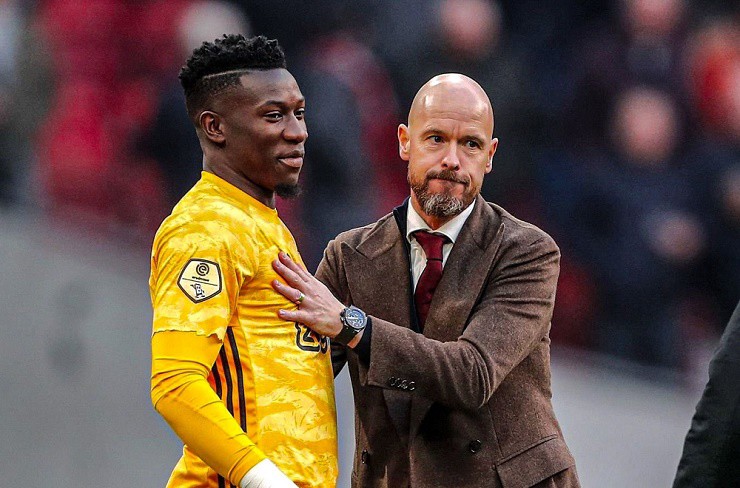 HLV Ten Hag từng&nbsp;làm việc cùng với Onana trong bốn năm rưỡi tại Ajax