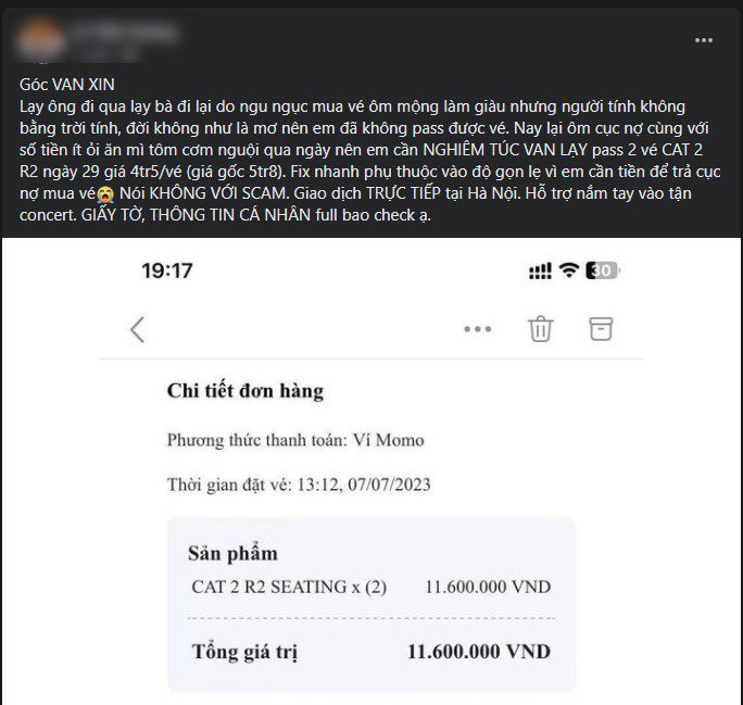 Ê chề vì ôm vé BlackPink tại Hà Nội, bán lại không ai mua - 3