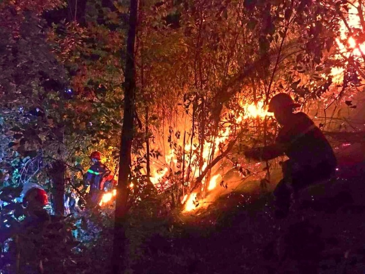Cận cảnh hàng ngàn lượt người vật lộn với đám cháy rừng thông suốt 16 giờ - 13