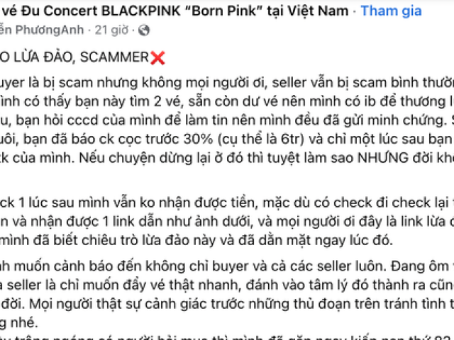 Vỡ mộng vì ôm vé concert BlackPink bán kiếm lời