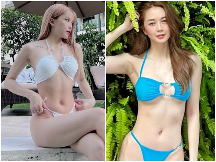2 chị em quê Thanh Hóa khéo khoe vẻ gợi cảm có bằng cặp đôi Angela Phương Trinh - Phương Trang