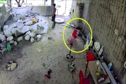 Phi thường - kỳ quặc - Video: Bố phản ứng kịp thời cứu con trai bị điện giật