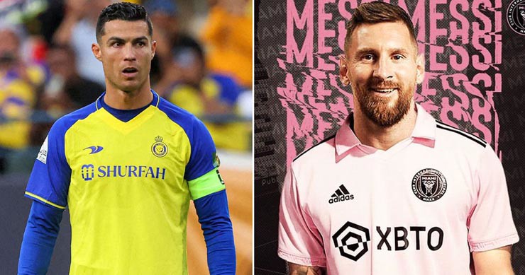 Ronaldo kiếm tiền tốt hơn Messi trong năm 2023