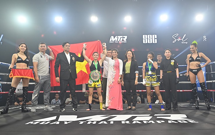 Hữu Hiếu đấm gục võ sĩ Muay Thái Lan hạng 7 thế giới, giành đai WBC danh giá - 4