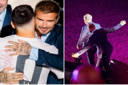 Đàn ông - Khoảnh khắc Beckham suýt "vồ ếch" khi đứng chung với Messi gây bão mạng