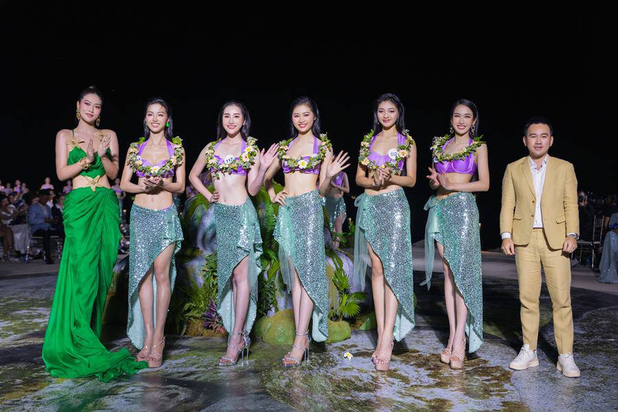 Trước thềm chung kết, thí sinh Miss World Vietnam diễn áo tắm nóng bỏng tại Quy Nhơn - 3