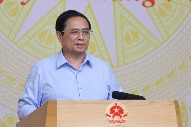 Thủ tướng Phạm Minh Chính phát biểu khai mạc Hội nghị. Ảnh: Nhật Bắc