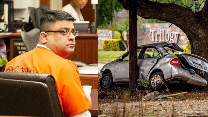 Anurag Chandra và hiện trường vụ án. Ảnh: Hindustantimes