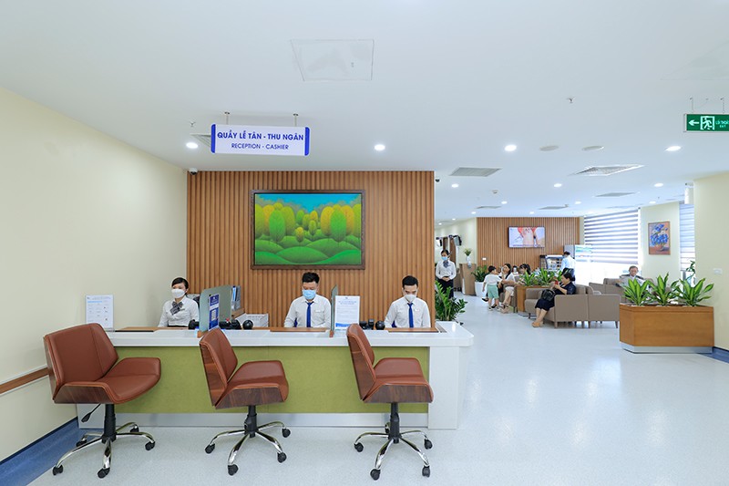 Một góc khu khám bệnh ở BVĐK Tâm Anh TP.HCM