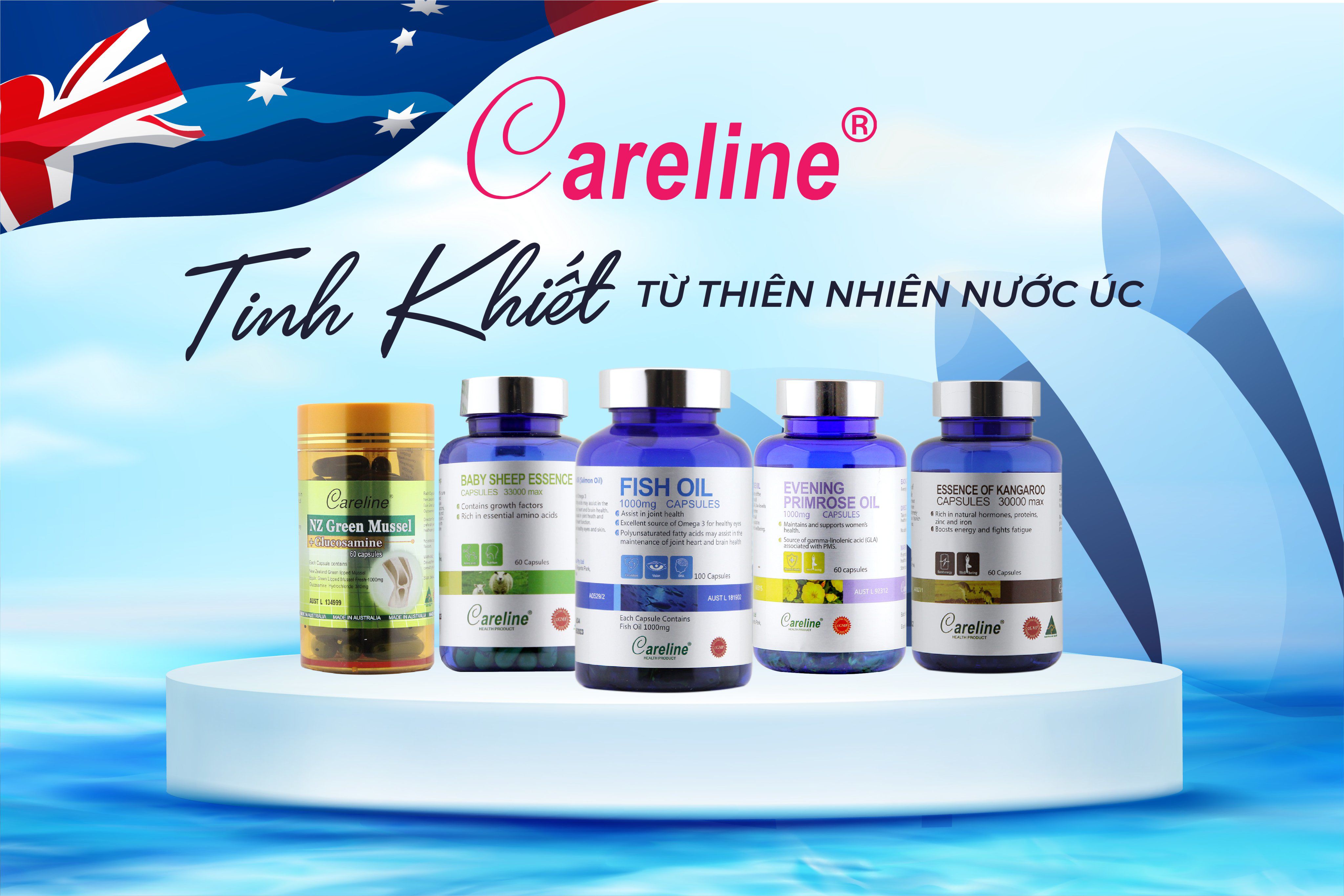 Careline – Thương hiệu danh tiếng tại Úc, vượt trội về sự tinh khiết