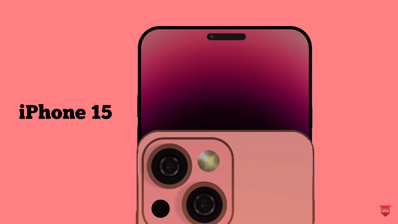 Ảnh&nbsp;concept iPhone 15 màu hồng.