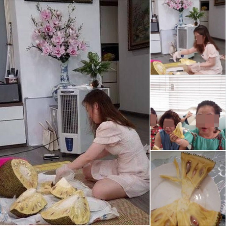 Mẹ nhờ con bổ mít, cô gái có màn thể hiện “cạn lời“ - 1