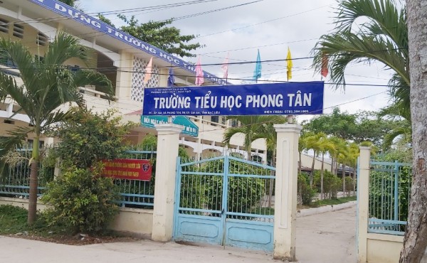 Trường Tiểu học Phong Tân nơi xảy ra sự việc.&nbsp;