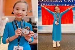 Bạn trẻ - Cuộc sống - Cô bé 9 tuổi giành HCB Olympic Toán học toàn cầu 2023