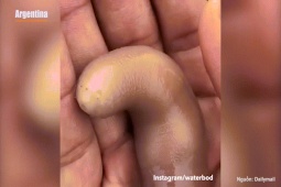 Phi thường - kỳ quặc - Sinh vật biển có tên gọi "lạ" dạt vào bờ biển, dân đổ xô đi bắt