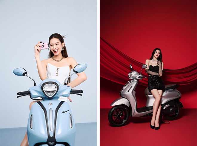 Yamaha Grande Hybrid làm nổi bật nét đẹp của Hoa hậu Đỗ Thị Hà và Tiểu Vy