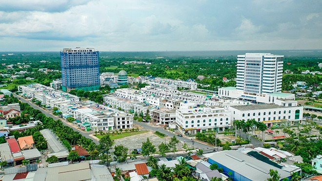 Căn hộ cao cấp Fancy Tower tọa lạc ngay trung tâm thành phố Bến Tre (Ảnh: Bình Đặng)