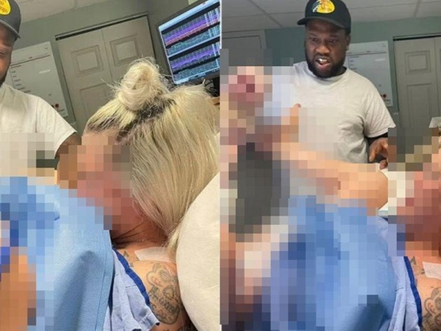 Bạn trẻ - Cuộc sống - Biểu cảm khó đỡ của ông bố khi chứng kiến cảnh con chào đời gây sốt mạng xã hội