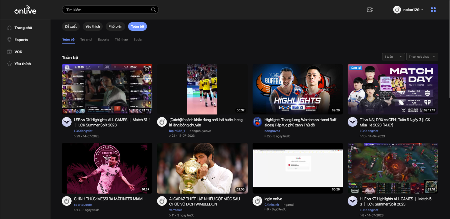 OnLive khai thác các nội dung đa dạng về game, thể thao, giải trí…