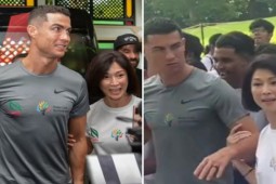 Gương mặt cáu kỉnh của Cristiano Ronaldo gây ra nhiều tranh luận