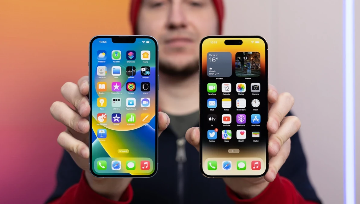 iPhone 13 Pro và iPhone 14 Pro.