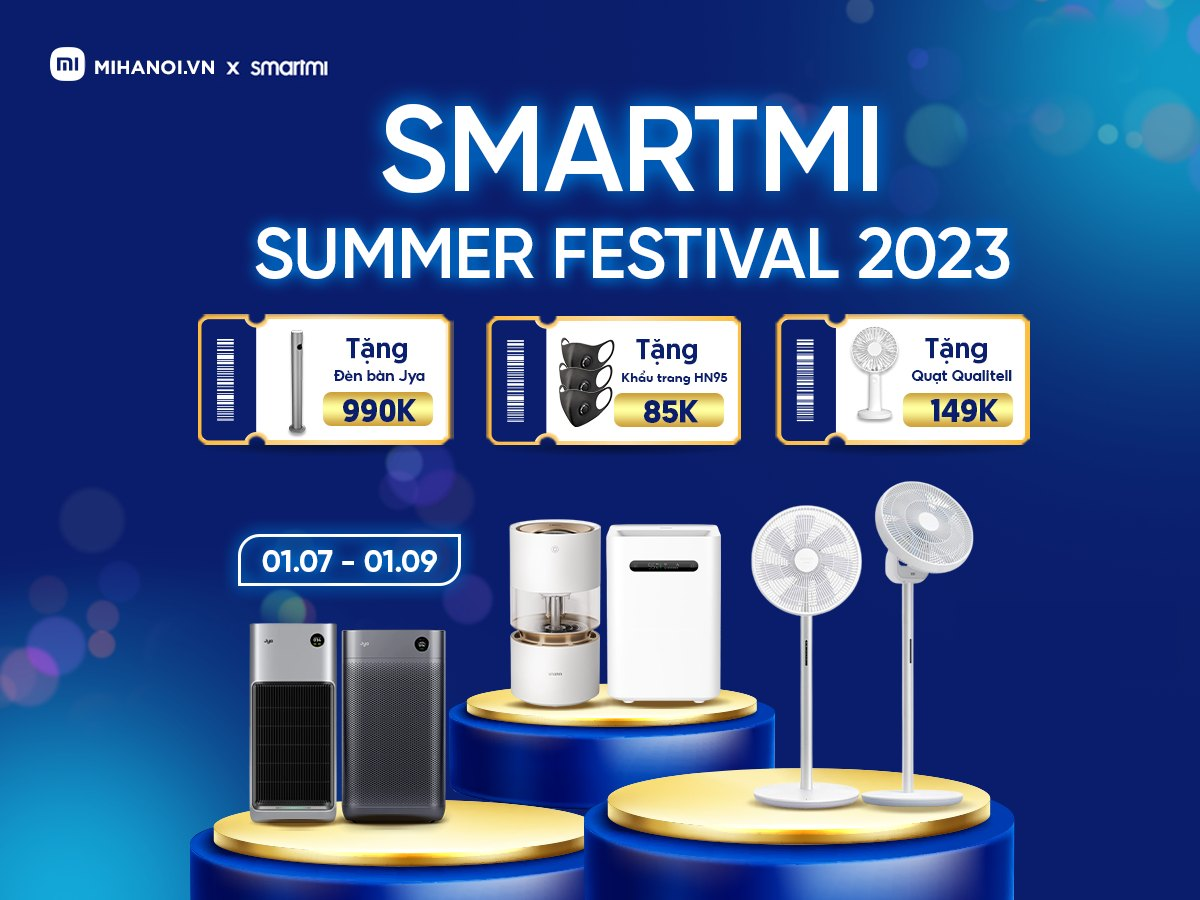 Smartmi Summer Festival là sự kiện khuyến mãi lớn nhất năm của Mi Hà Nội và Smartmi