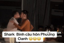 Video Shark Bình quỳ gối cầu hôn Phương Oanh “gây bão” mạng xã hội