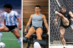 Bóng đá - 10 cầu thủ bắp đùi khủng nhất làng bóng đá: Ronaldo, Hulk đọ cơ với Maradona, Carlos