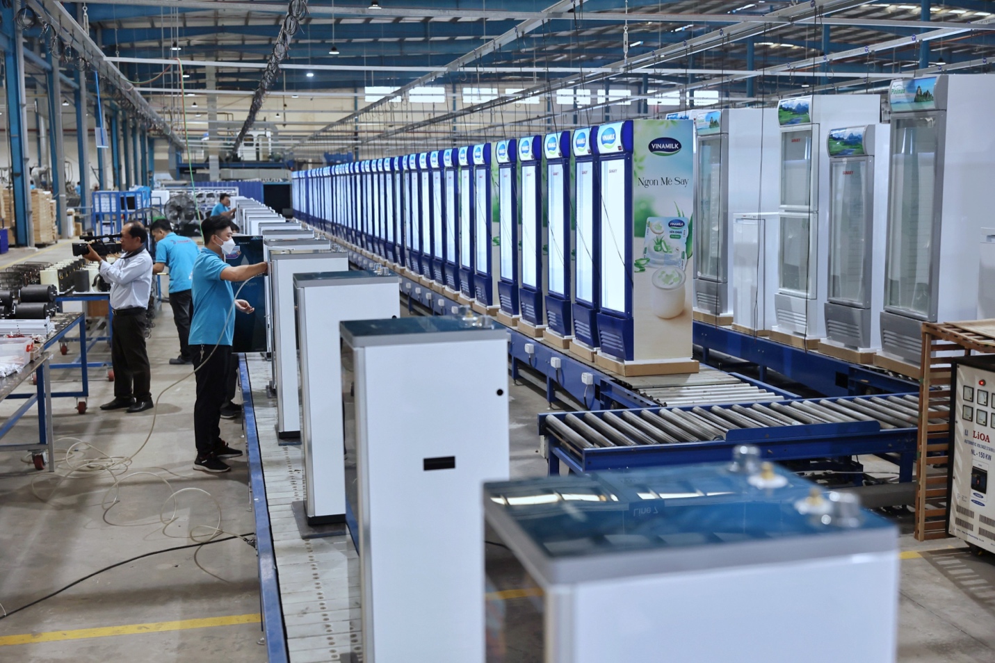 Nhà máy sản xuất nhiều thiết bị quen thuộc với người dùng Việt như tủ đông, tủ mát... Ảnh: Quỳnh Trần