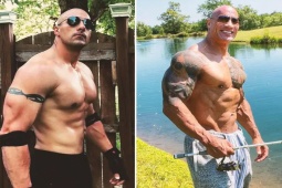 Đàn ông - "Bản sao" hoàn hảo của người hùng cơ bắp The Rock, giống từng cm