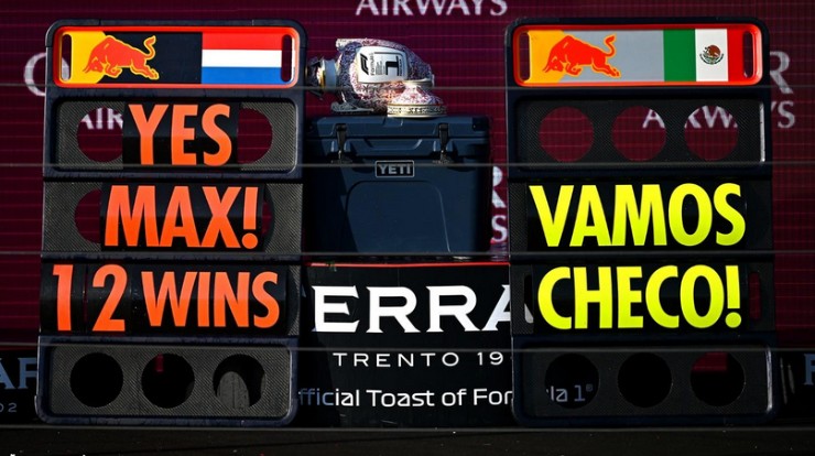 Red Bull giành podium thứ 250 trong lịch sử F1