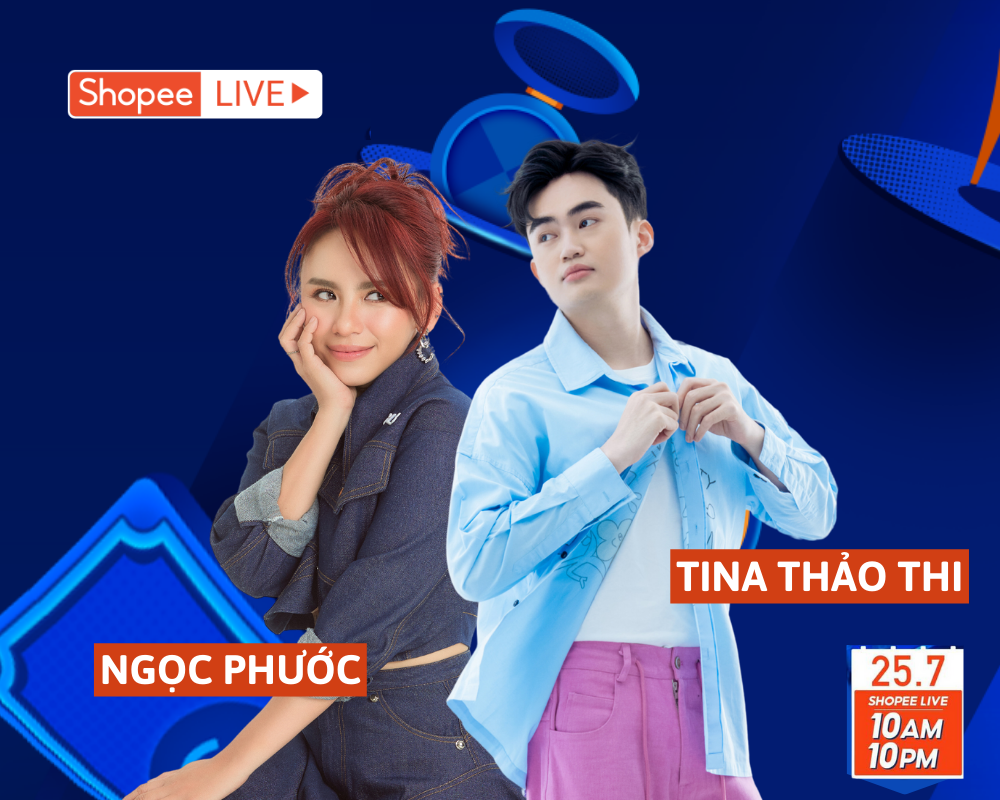 Duy nhất khung 20H-21H, đừng bỏ lỡ cơ hội săn sale các sản phẩm từ đa dạng ngành hàng với màn review chân thực, hài hước từ Ngọc Phước - Tina Thảo Thi.