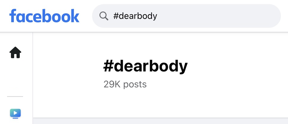 Trào lưu&nbsp;#Dearbody với hơn 29.000 bài đăng tính tới ngày 25/7.