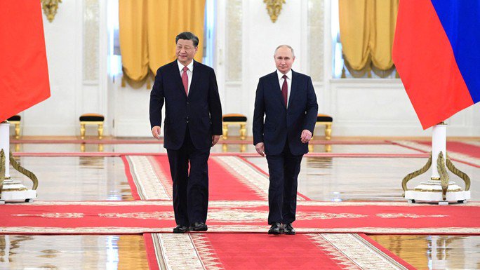 Chủ tịch Trung Quốc Tập Cận Bình và Tổng thống Vladimir Putin. Ảnh: kremlin.ru