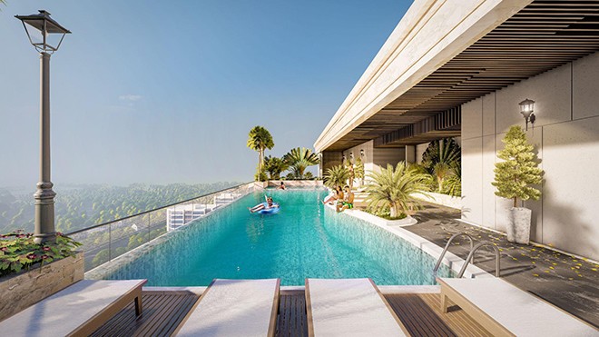 Fancy Tower đầu tư xây dựng hồ bơi vô cực duy nhất tại Bến Tre