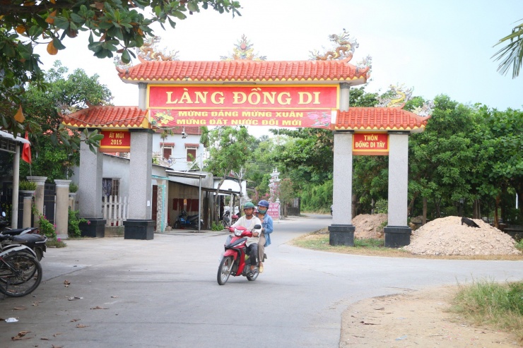 Làng Đồng Di nay là một "địa chỉ đỏ" để giáo dục tinh thần yêu nước cho thế hệ sau.