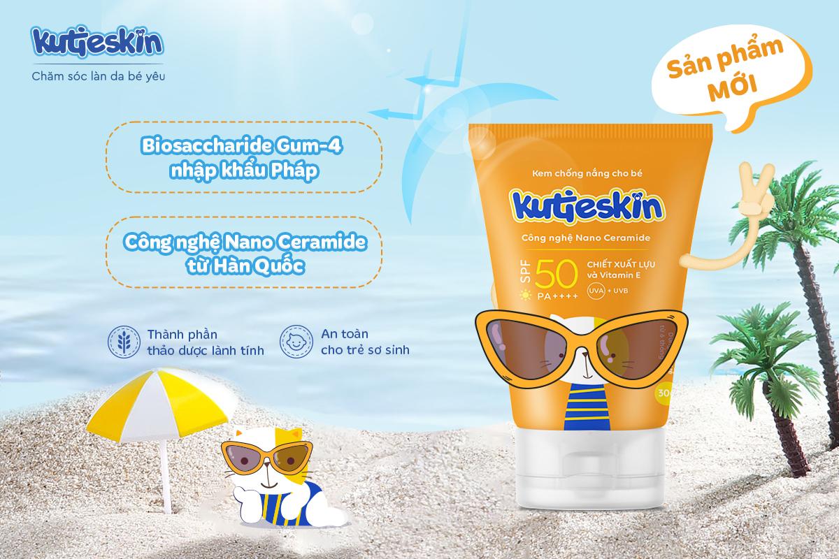 Kem chống nắng Kutieskin bảo vệ da bé vượt trội - 3