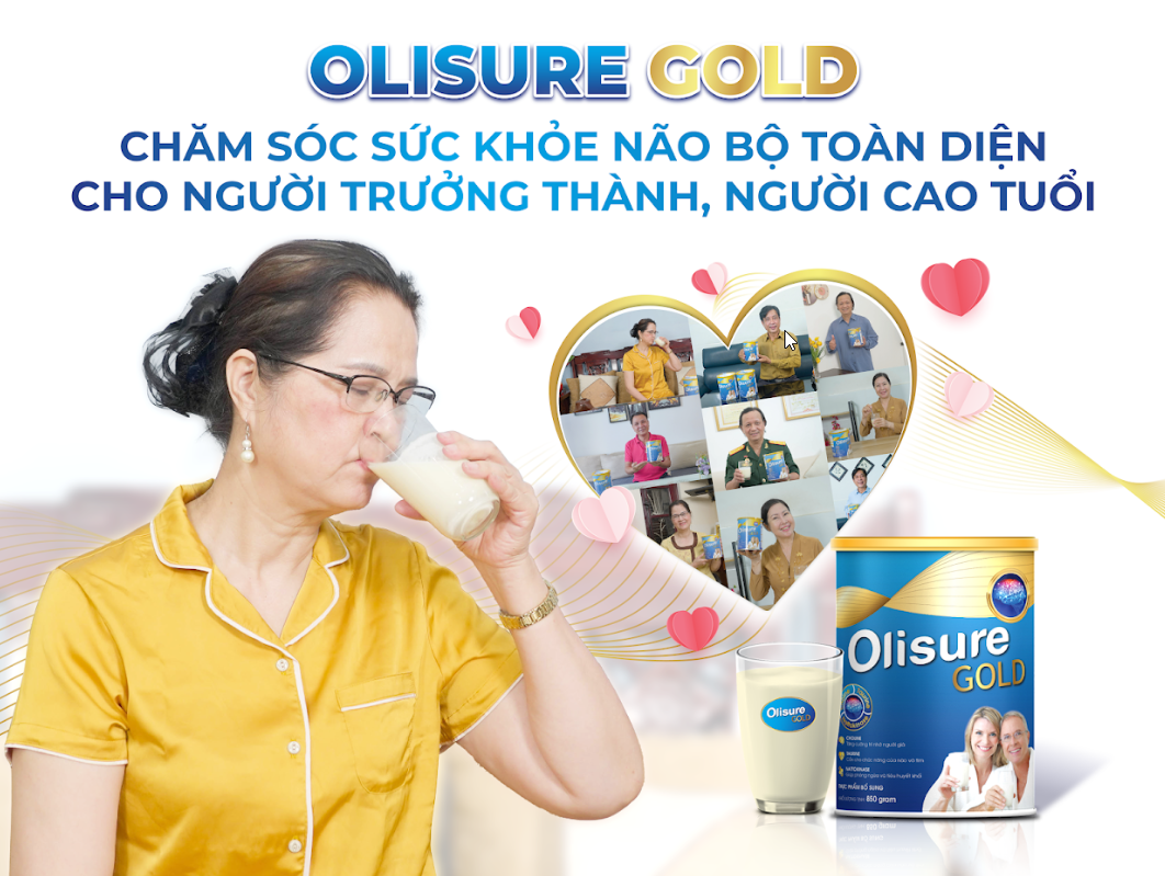 Olisure Gold - Giải pháp chăm sóc não bộ hiệu quả cho người trưởng thành, người cao tuổi