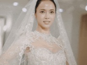Đời sống Showbiz - Vũ Ngọc Anh bật khóc khi thử váy cưới