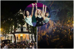 BLACKPINK đến Hà Nội: Bị bám đuôi gây bức xúc, fan xuyên đêm náo loạn cổng khách sạn