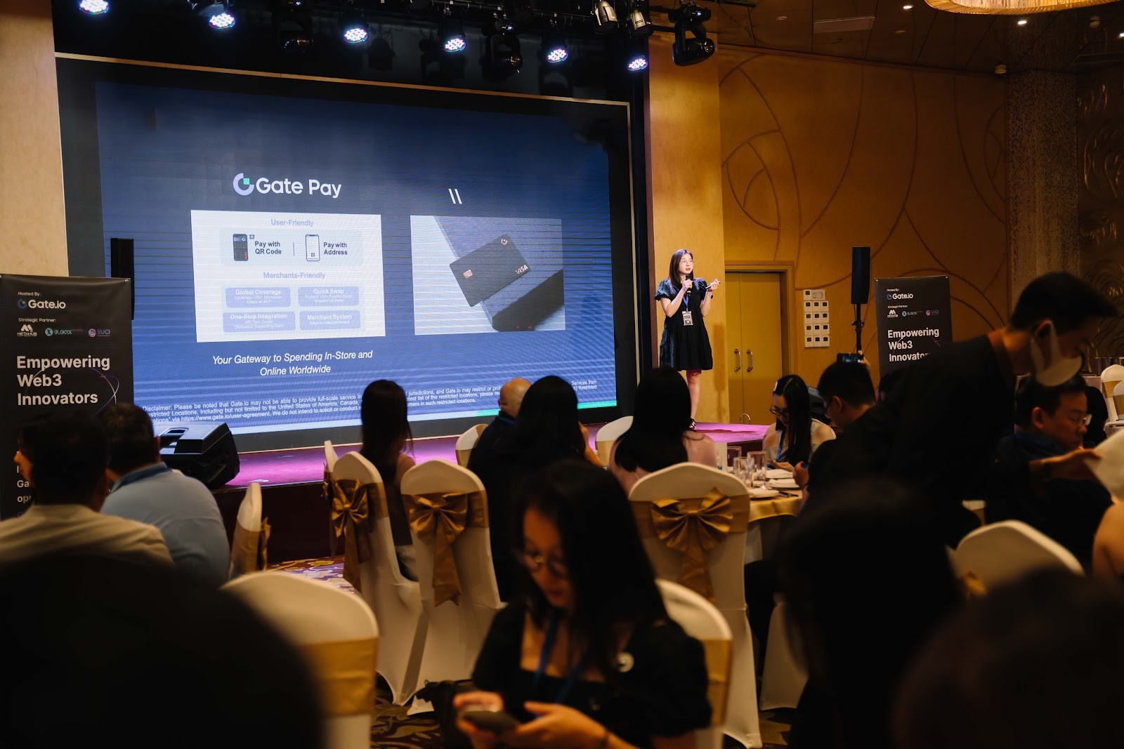 Bà Mai Ngô - Giám đốc khu vực Đông Nam Á của Gate Group phát biểu tại sự kiện Empowering Web3 Innovators