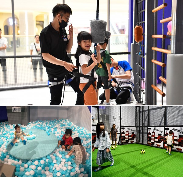 Trong tổ hợp này còn có những khu vực vui chơi cho trẻ em với nhiều trò chơi thú vị.