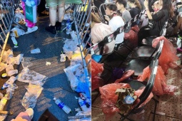 Tin tức trong ngày - Công nhân môi trường "choáng" sau đêm nhạc Blackpink