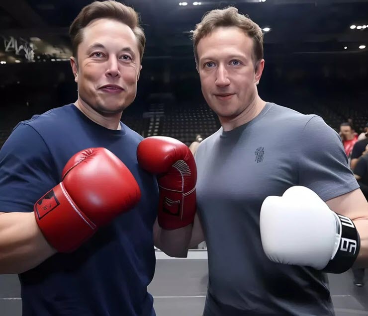 Cuộc dụng độ trong lồng bát giác giữa Musk và Zuckerberg rất được mong đợi.