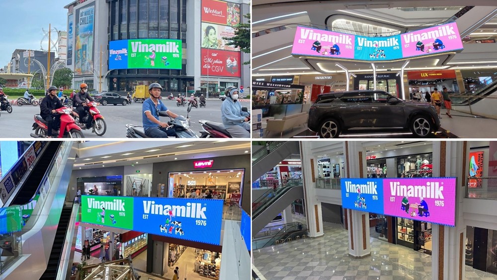 Các bảng quảng cáo mới của Vinamilk được cộng đồng mạng chia sẻ