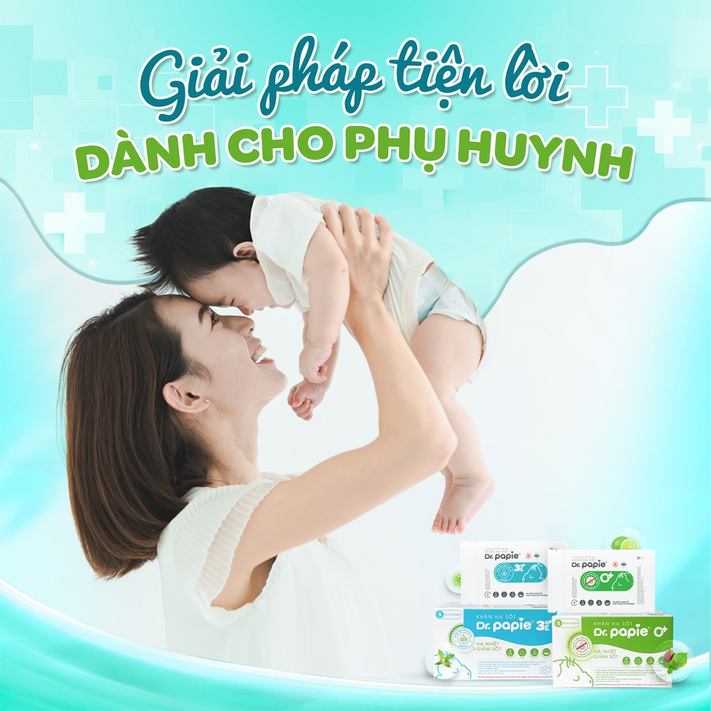 Khăn hạ sốt Dr.Papie – tiên phong xu hướng mới “kiểm soát cơn sốt” cho bé - 2