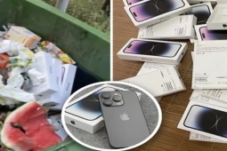 Thế giới - Hai chị em bất ngờ phát hiện 30 chiếc iPhone 14 Pro mới tinh trong thùng rác