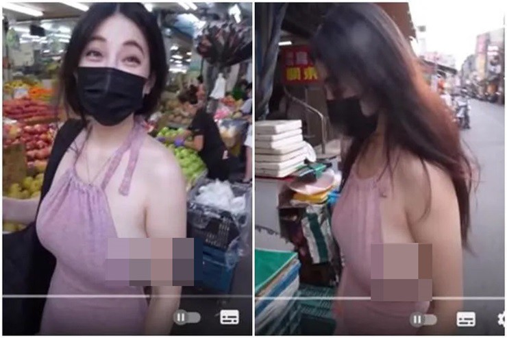Nhiều cô gái lăng xê mốt áo này tới những địa điểm công cộng như sân bay, quán ăn, quán cà phê...
