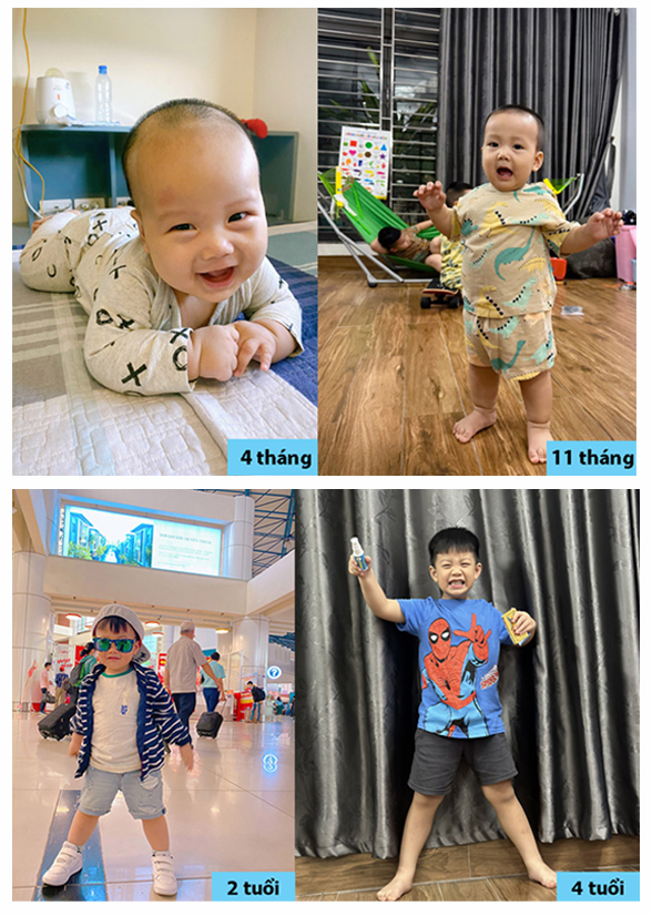 Nhiều trẻ phát triển chiều cao rõ rệt sau thời gian bổ sung Dimao Pro đều đặn hằng ngày